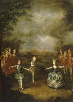 Johann Georg Weikert Fete Organized to Celebrate the Marriage of the Emperor Joseph II to Princess Marie-Josephe of Bavaria oil painting image